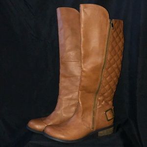 Quilted riding boots